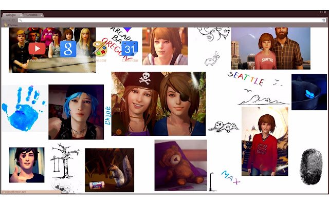 Life is Strange Memories Theme  from Chrome web store to be run with OffiDocs Chromium online