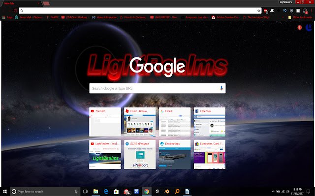 LightRealms Channel Theme  from Chrome web store to be run with OffiDocs Chromium online