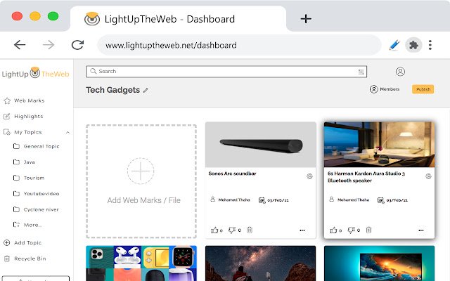 LightUpTheWeb(Beta)  from Chrome web store to be run with OffiDocs Chromium online