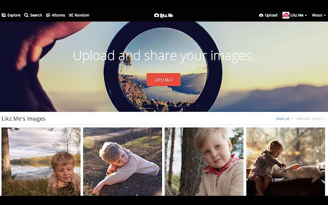 Likz.Me Photo Sharing  from Chrome web store to be run with OffiDocs Chromium online