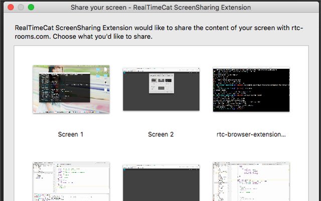 OffiDocs Chromiumオンラインで実行するChrome WebストアのLinctime ScreenSharing Extension