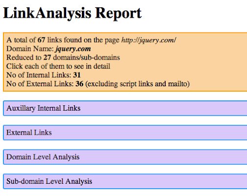 LinkAnalysis  from Chrome web store to be run with OffiDocs Chromium online