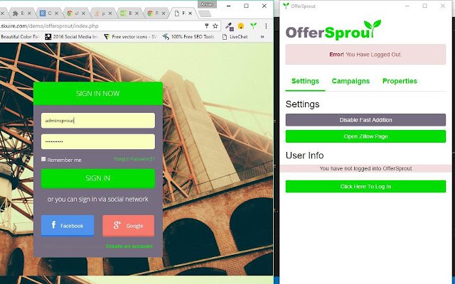 LinkedReach  from Chrome web store to be run with OffiDocs Chromium online