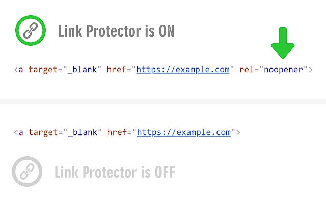 Link Protector  from Chrome web store to be run with OffiDocs Chromium online