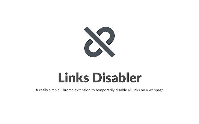 Links Disabler  from Chrome web store to be run with OffiDocs Chromium online