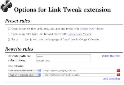 Link Tweak  from Chrome web store to be run with OffiDocs Chromium online