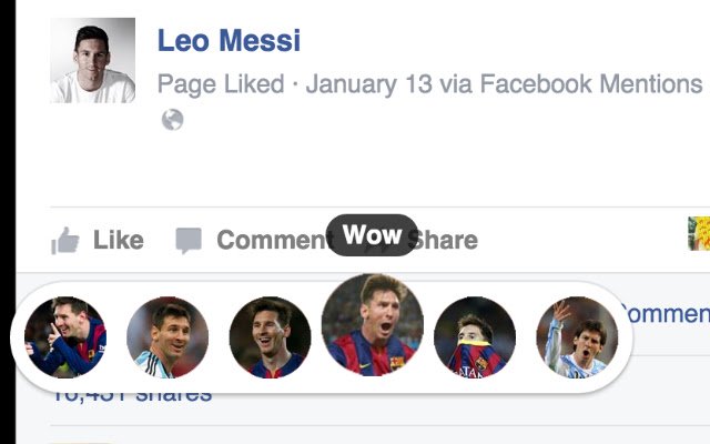 Lionel Messi Reactions  from Chrome web store to be run with OffiDocs Chromium online