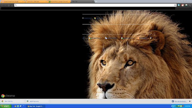 Lion OSX daripada kedai web Chrome untuk dijalankan dengan OffiDocs Chromium dalam talian