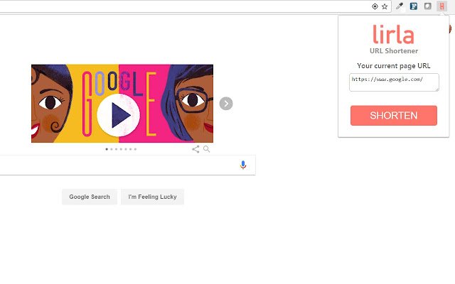 Lirla URL Shortener  from Chrome web store to be run with OffiDocs Chromium online