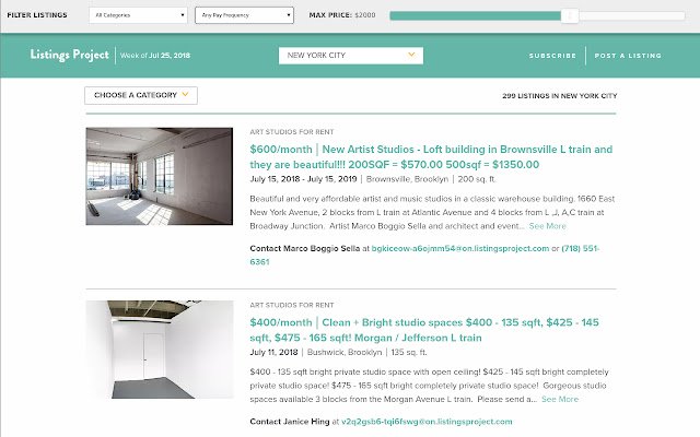 Listings Project Listings Filter  from Chrome web store to be run with OffiDocs Chromium online