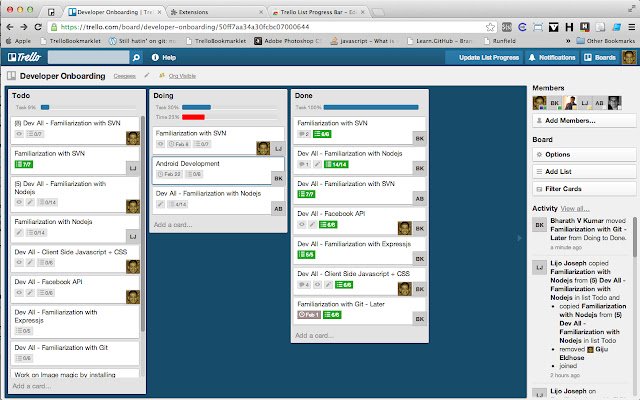 List Progress Bar for Trello  from Chrome web store to be run with OffiDocs Chromium online