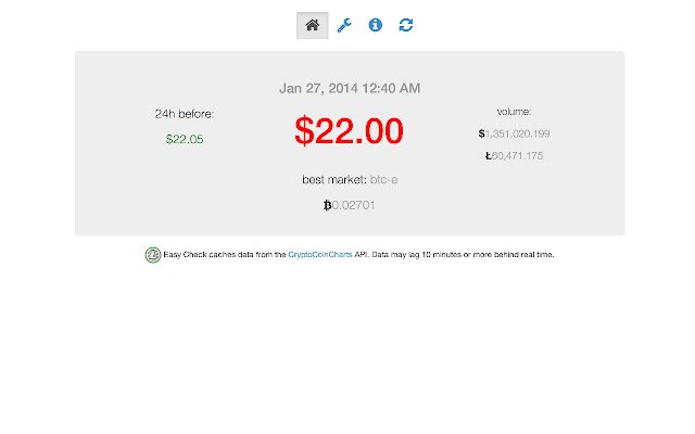 Litecoin Easy Check  from Chrome web store to be run with OffiDocs Chromium online