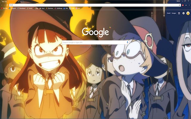 Tema Little Witch Academia dal web store di Chrome da eseguire con OffiDocs Chromium online