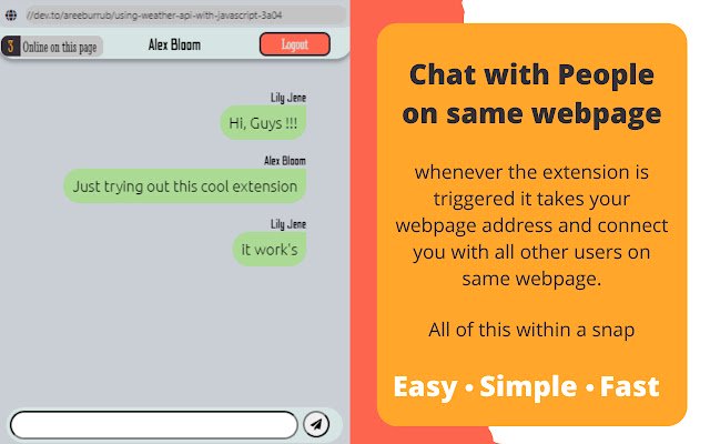 Live Chat for ALL websites  from Chrome web store to be run with OffiDocs Chromium online