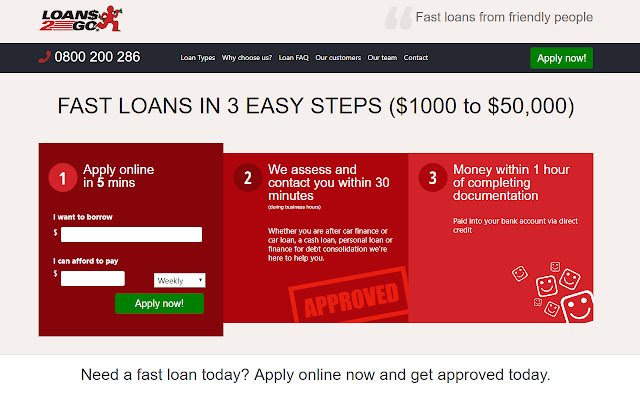 Loans2Go  from Chrome web store to be run with OffiDocs Chromium online