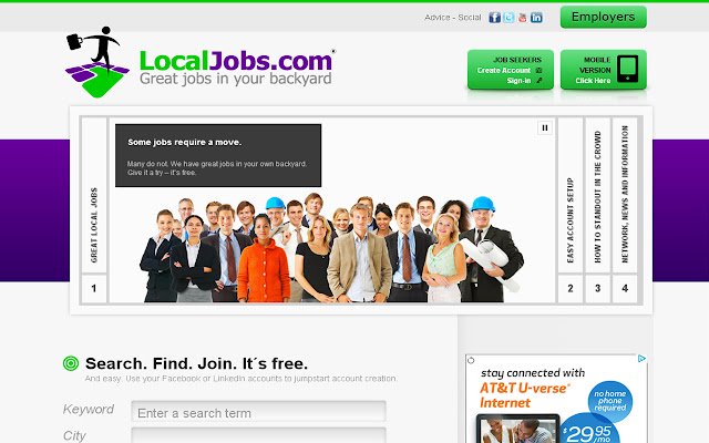 LocalJobs.com із веб-магазину Chrome, який буде працювати з OffiDocs Chromium онлайн