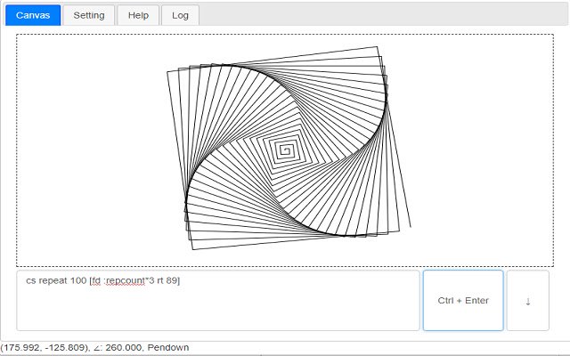 Logo Turtle Graphics  from Chrome web store to be run with OffiDocs Chromium online