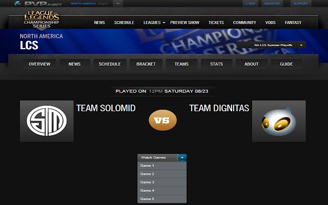 LolEsports Match Dropdown Fix ຈາກ Chrome web store ເພື່ອດໍາເນີນການກັບ OffiDocs Chromium ອອນໄລນ໌