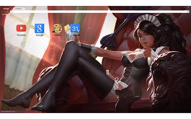 LoL French Maid Nidalee 1920x1080 aus dem Chrome Web Store zur Ausführung mit OffiDocs Chromium online