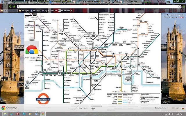 London Underground  from Chrome web store to be run with OffiDocs Chromium online