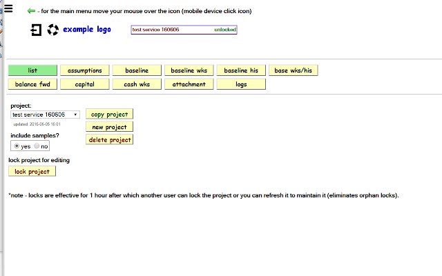 Lonee Business Financial Projection Tool จาก Chrome เว็บสโตร์ที่จะใช้งานร่วมกับ OffiDocs Chromium ทางออนไลน์