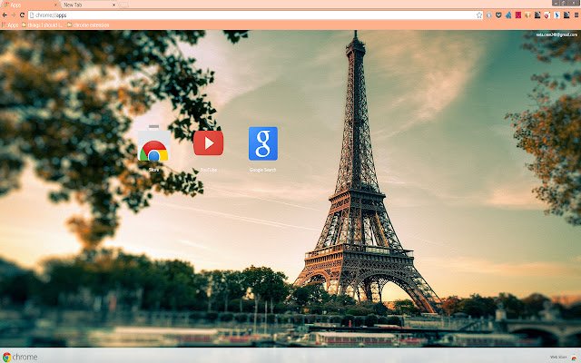 Lovely Eiffel Tower  from Chrome web store to be run with OffiDocs Chromium online