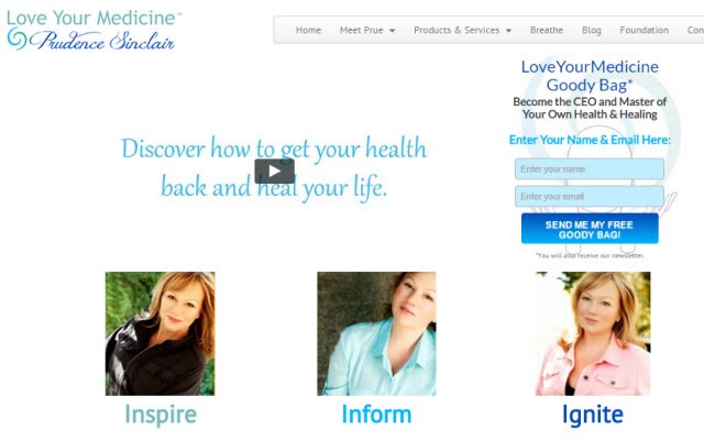 Love Your Medicine Prudence Sinclair  from Chrome web store to be run with OffiDocs Chromium online