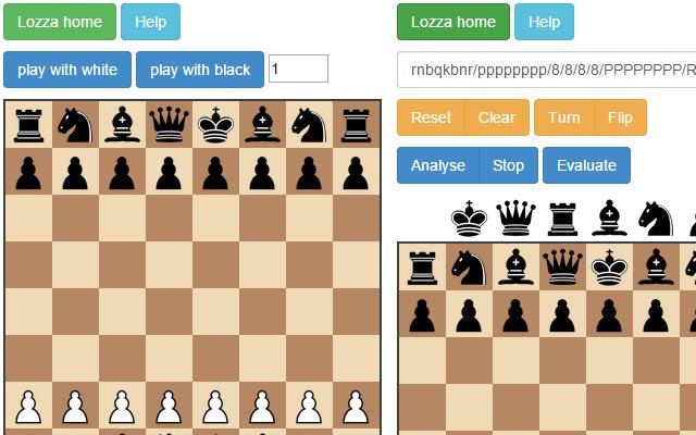 Lozza Chess dal Chrome Web Store verrà eseguito con OffiDocs Chromium online