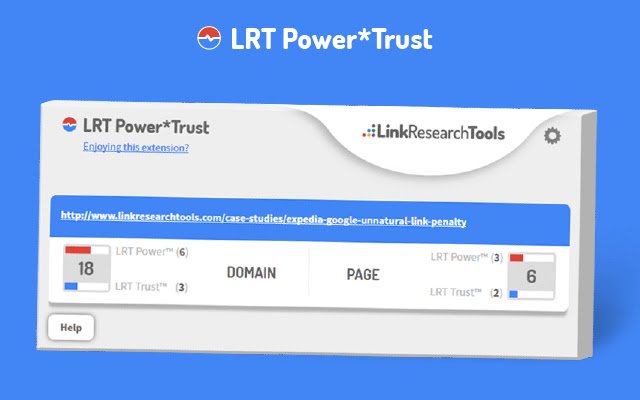 LRT Power*Trust – PageRank Replacement  from Chrome web store to be run with OffiDocs Chromium online