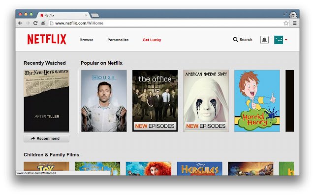 Lucky Flix  from Chrome web store to be run with OffiDocs Chromium online