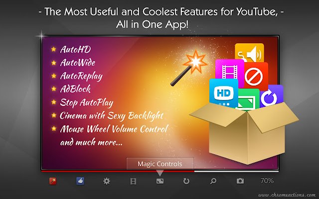 Magic Actions for YouTube™  from Chrome web store to be run with OffiDocs Chromium online