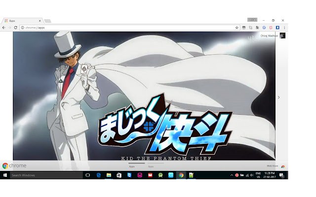 Tema Magic Kaito dari toko web Chrome untuk dijalankan dengan OffiDocs Chromium online