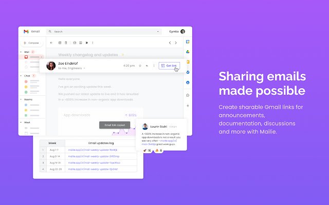 Mailie  from Chrome web store to be run with OffiDocs Chromium online