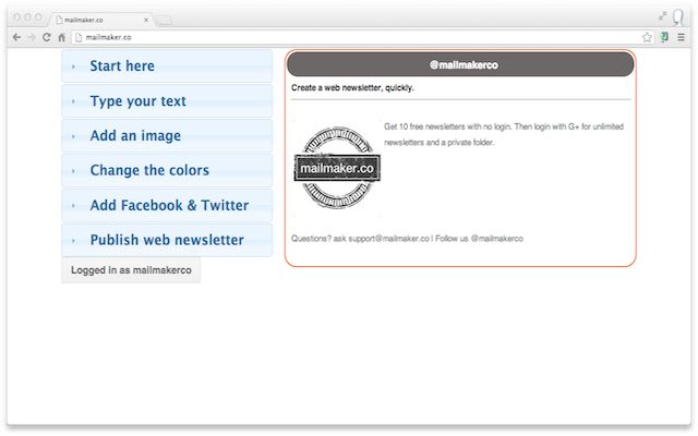 mailmaker  from Chrome web store to be run with OffiDocs Chromium online