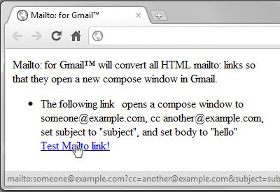 Mailto: Chrome 웹 스토어의 Gmail™을 OffiDocs Chromium 온라인으로 실행