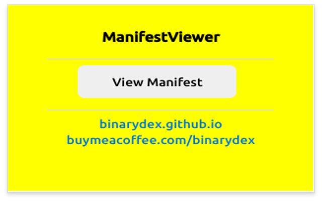 ManifestViewer  from Chrome web store to be run with OffiDocs Chromium online