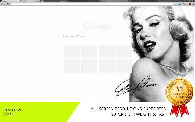 Marilyn Monroe  from Chrome web store to be run with OffiDocs Chromium online