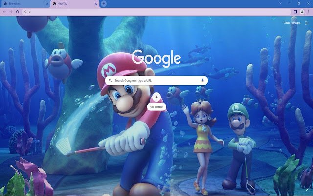 Mario GolfBrowser Theme  from Chrome web store to be run with OffiDocs Chromium online