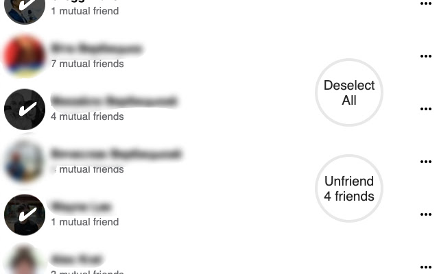 Mass Friends Remover for Facebook | mobile  from Chrome web store to be run with OffiDocs Chromium online