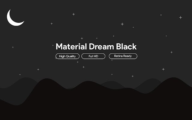 Material Dream Black  from Chrome web store to be run with OffiDocs Chromium online