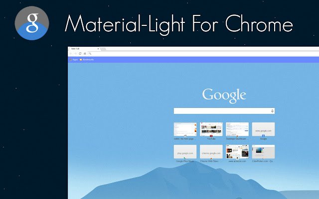 Material Light For chrome  from Chrome web store to be run with OffiDocs Chromium online