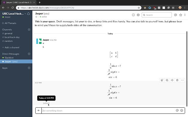 math with slackb  from Chrome web store to be run with OffiDocs Chromium online