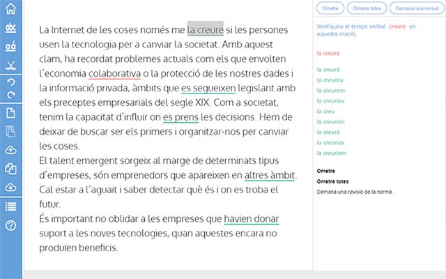 maxiGramar corrector de català de Chrome web store para ejecutarse con OffiDocs Chromium online