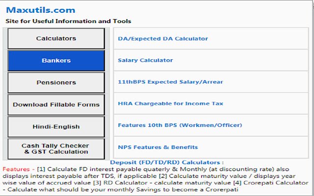 Maxutils mula sa Chrome web store na tatakbo sa OffiDocs Chromium online