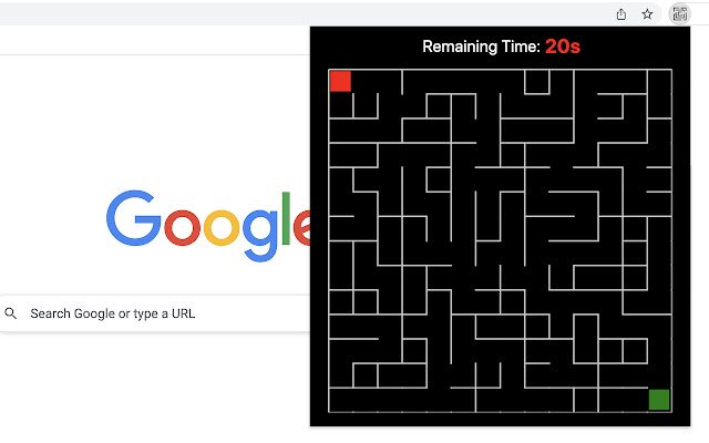 Maze Game  from Chrome web store to be run with OffiDocs Chromium online
