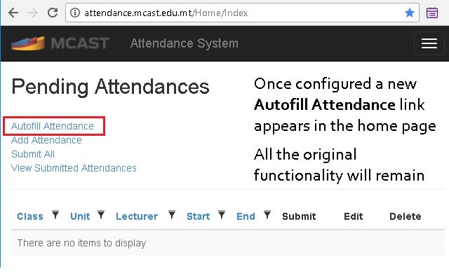 MCAST Attendance Helper de la boutique en ligne Chrome à exécuter avec OffiDocs Chromium en ligne