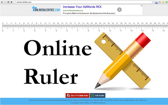 Measurement Ruler  from Chrome web store to be run with OffiDocs Chromium online