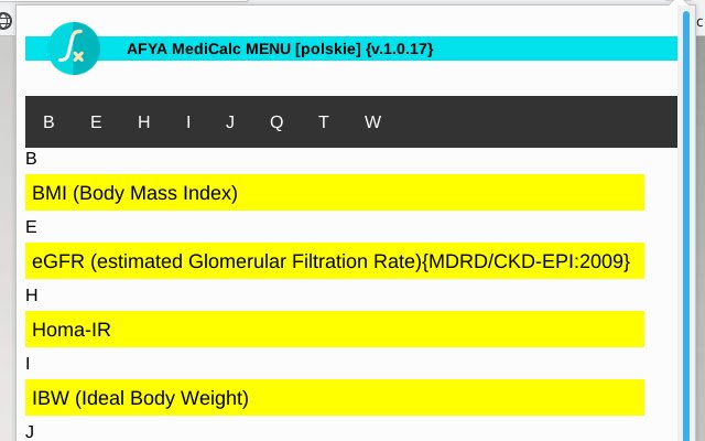 MediCalc  from Chrome web store to be run with OffiDocs Chromium online