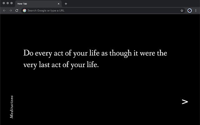 Meditations by Marcus Aurelius  from Chrome web store to be run with OffiDocs Chromium online