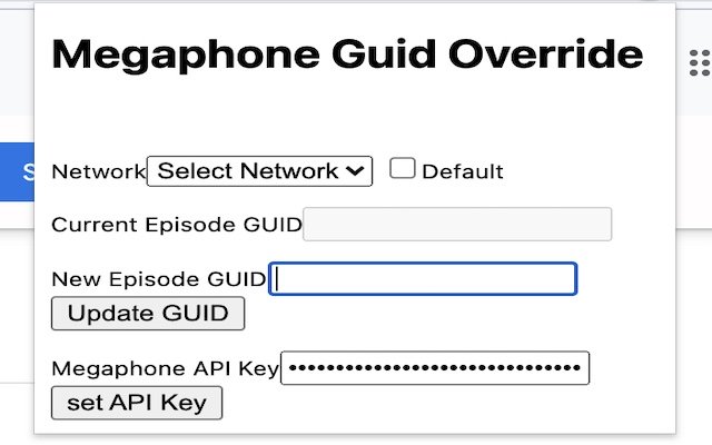 Megaphone Guid Override  from Chrome web store to be run with OffiDocs Chromium online